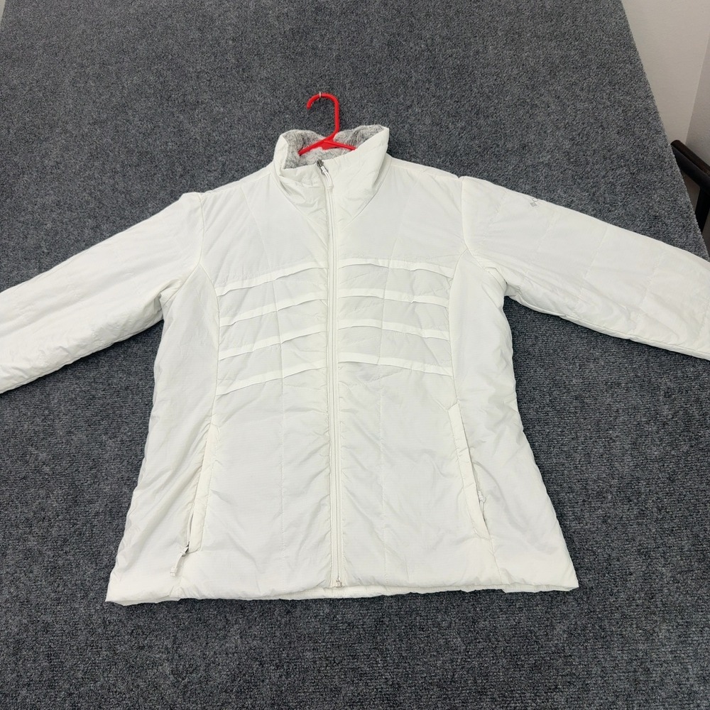 Columbia Jacket Womens XL White Polyester Omni Heat Puffer Quilted Outdoor Style